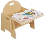 Relaxdays Kinderstuhl ab 1 Jahr Hellbraun