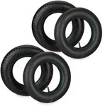 Relaxdays Schubkarrenrad 2er Set mit Schlauch Schwarz