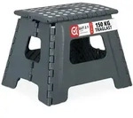 Relaxdays 10 x Klapphocker faltbar L dunkelgrau Anthrazit,Wei&szlig;