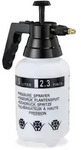 Relaxdays 2 x Pumpspr&uuml;hflasche 1 Liter Wei&szlig;,Schwarz