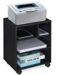 Relaxdays Schwarzer Rollcontainer Schwarz