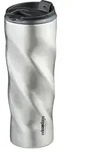 Relaxdays Thermobecher Edelstahl 500ml Schwarz,Silber