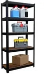 Relaxdays Schwerlastregal 875 kg Industrial Design Braun,Schwarz