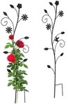 Relaxdays Rankhilfe Blumendesign Schwarz