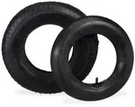 Relaxdays Schubkarrenreifen 4.00-8" mit Schlauch Schwarz