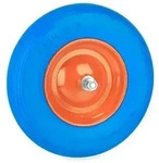 Relaxdays Schubkarrenrad mit Achse 4.80 4.00-8 Blau,Orange