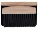 Relaxdays Tischkehrset aus Metall und Holz Hellbraun,Schwarz