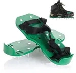 Relaxdays Rasenl&uuml;fter Schuhe Dunkelgr&uuml;n,Schwarz,Silber