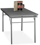 Relaxdays Gartentisch klappbar ausziehbar Grau