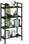 Relaxdays B&uuml;cherregal Industrial-Style Braun,Schwarz