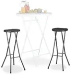 Relaxdays Barhocker klappbar BASTIAN Schwarz