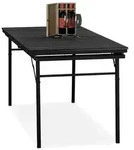 Relaxdays Gartentisch klappbar ausziehbar Schwarz