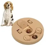Relaxdays Intelligenzspielzeug f&uuml;r Hunde Hellbraun
