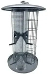Relaxdays 3-in-1 Vogelfutterstation Silber
