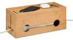 Relaxdays Kabelbox aus Bambus Hellbraun