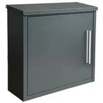 Relaxdays Metall Briefkasten Anthrazit