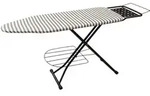 Relaxdays B&uuml;gelbrett 110 x 33 cm Wei&szlig;