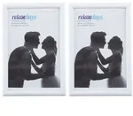 Relaxdays 10 x Bilderrahmen 10 x 15 cm wei&szlig; Wei&szlig;