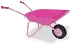 Relaxdays Schubkarre f&uuml;r Kinder rosa Pink,Schwarz