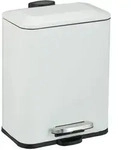 Relaxdays Bad M&uuml;lleimer 5 l Softclose Wei&szlig;