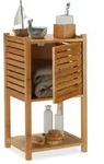 Relaxdays Badregal Bambus mit 3 Ebenen Hellbraun