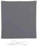 Relaxdays Sonnensegel Quadrat in Grau Grau