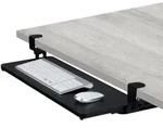 Relaxdays Ausziehbare Tastaturablage zum Klemmen Schwarz