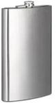 Relaxdays 3x Flachmann XXL 1,8l aus Edelstahl Silber