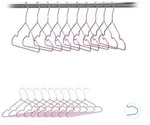 Relaxdays 40 x Kinderkleiderb&uuml;gel pink Pink,Silber