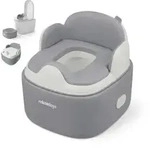 Relaxdays T&ouml;pfchen 4-in-1 mit Deckel Wei&szlig;,Grau