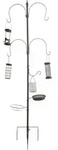 Relaxdays Vogelfutterstation 6-in-1 Grau