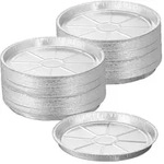 Relaxdays Runde Aluschalen im 100er Set Silber