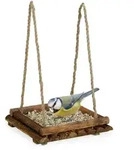 Relaxdays Vogelfutterstation Garten Braun