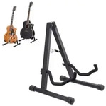 Relaxdays Faltbarer Gitarrenst&auml;nder Schwarz