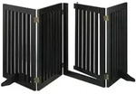 Relaxdays Schwarzes Absperrgitter mit T&uuml;r 4-teilig Schwarz