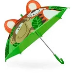 Relaxdays Kinder Regenschirm "Dschungel" Braun,Gr&uuml;n,Orange