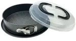 Relaxdays Springform mit Deckel Anthrazit,Transparent