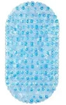 Relaxdays Badewannenmatte Steinoptik bunt Hellblau