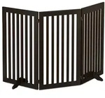 Relaxdays Braunes Absperrgitter 92 cm Dunkelbraun