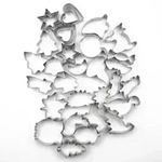 Relaxdays Ausstechformen 36er Set Silber