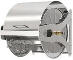 Relaxdays Schlauchtrommel Edelstahl Gold,Silber