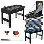 Relaxdays Spieltisch 20 in 1 Zubeh&ouml;r Wei&szlig;,Gr&uuml;n,Schwarz