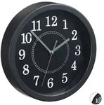 Relaxdays Wanduhr rund 20cm Wei&szlig;,Schwarz,Grau