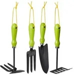 Relaxdays Gartenwerkzeug Set 4-teilig Gr&uuml;n,Schwarz