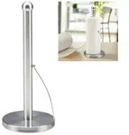 Relaxdays K&uuml;chenrollenhalter stehend Silber