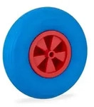 Relaxdays Schubkarrenrad 3.50-6 in Blau/Rot Blau,Rot