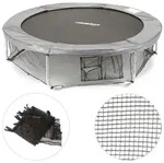 Relaxdays Rahmennetz Trampolin Schwarz