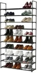 Relaxdays Schuhregal Stecksystem Metall Schwarz