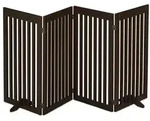 Relaxdays Braunes Absperrgitter 92 cm Dunkelbraun