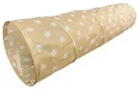 Relaxdays Spieltunnel 180cm Beige,Wei&szlig;